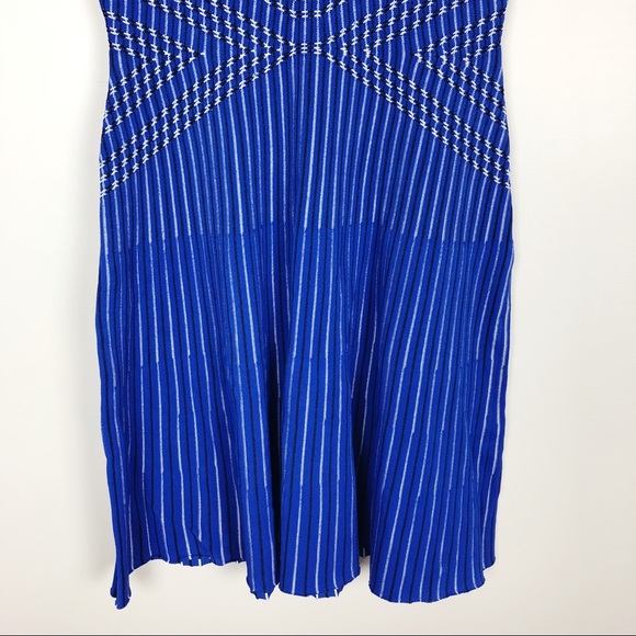 St. John Collection Atlantis Knit Fit Flare Dress - Picture 6 of 8